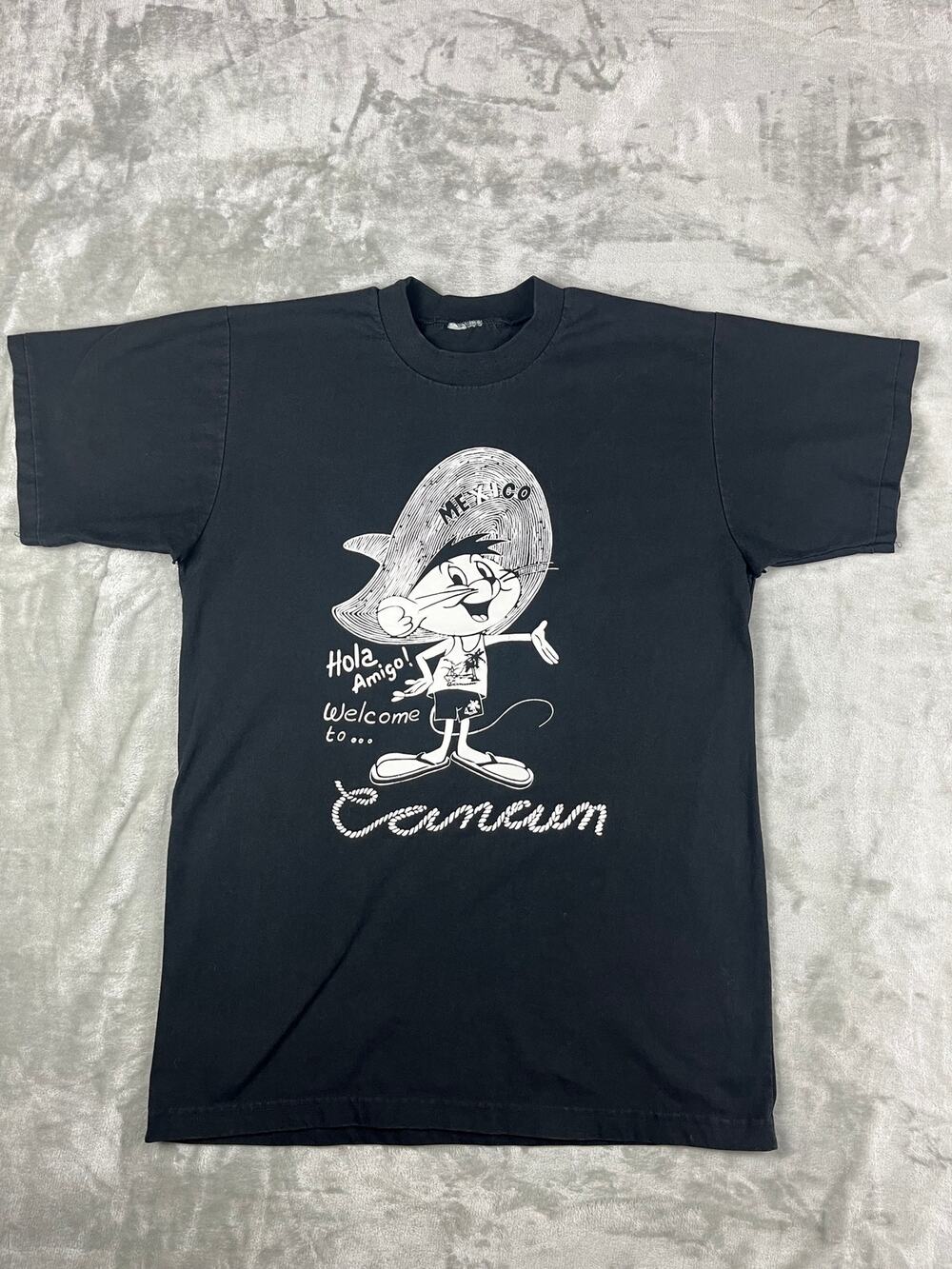 Vintage Cancun Speedy Gonzalez Black Graphic Shirt cancun Medium Large